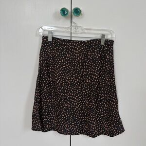 Leopard Print Mini Skirt - Urban Outfitters